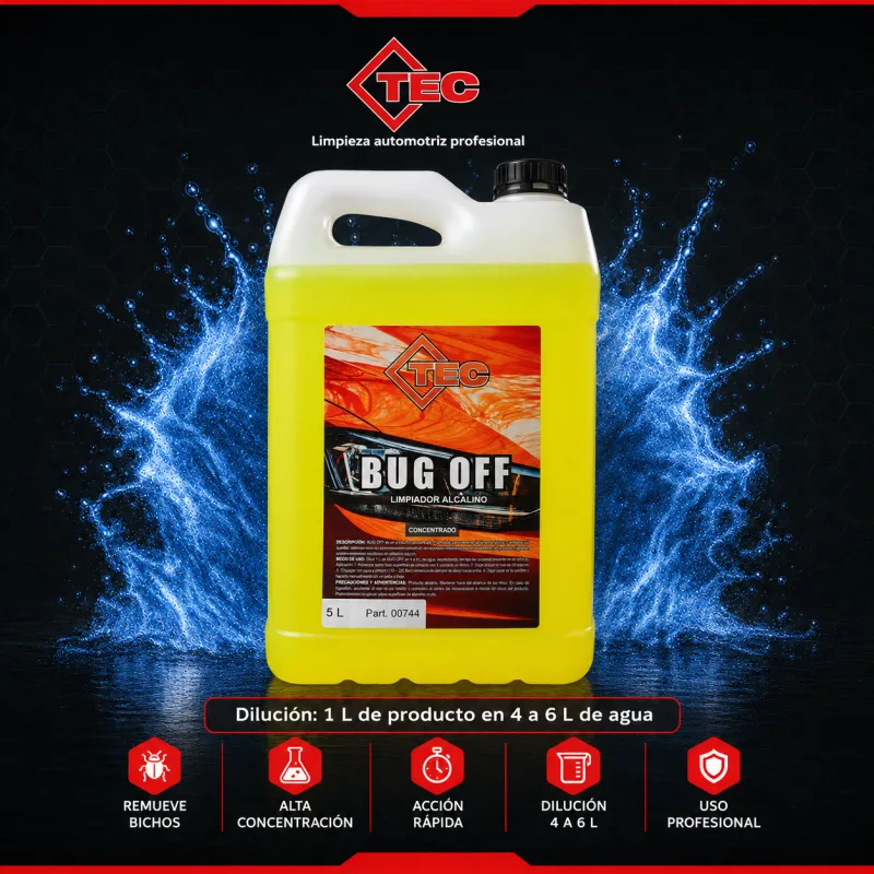 BUG OFF QUITAINSECTOS CONCENTRADO (1 + 10 DE AGUA) X 5 LT