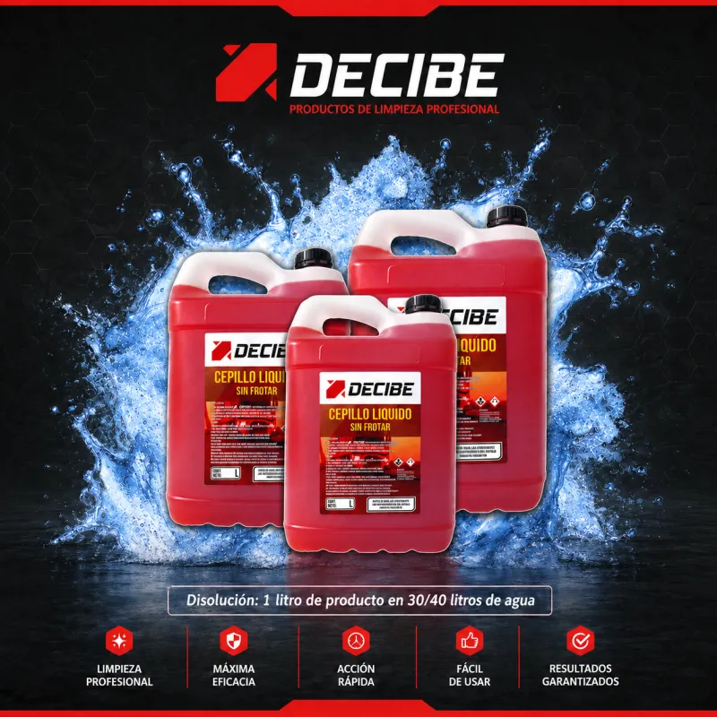 CEPILLO LIQUIDO SIN FROTAR (1 LT EN 30 DE AGUA) DECIBE X 10 LT